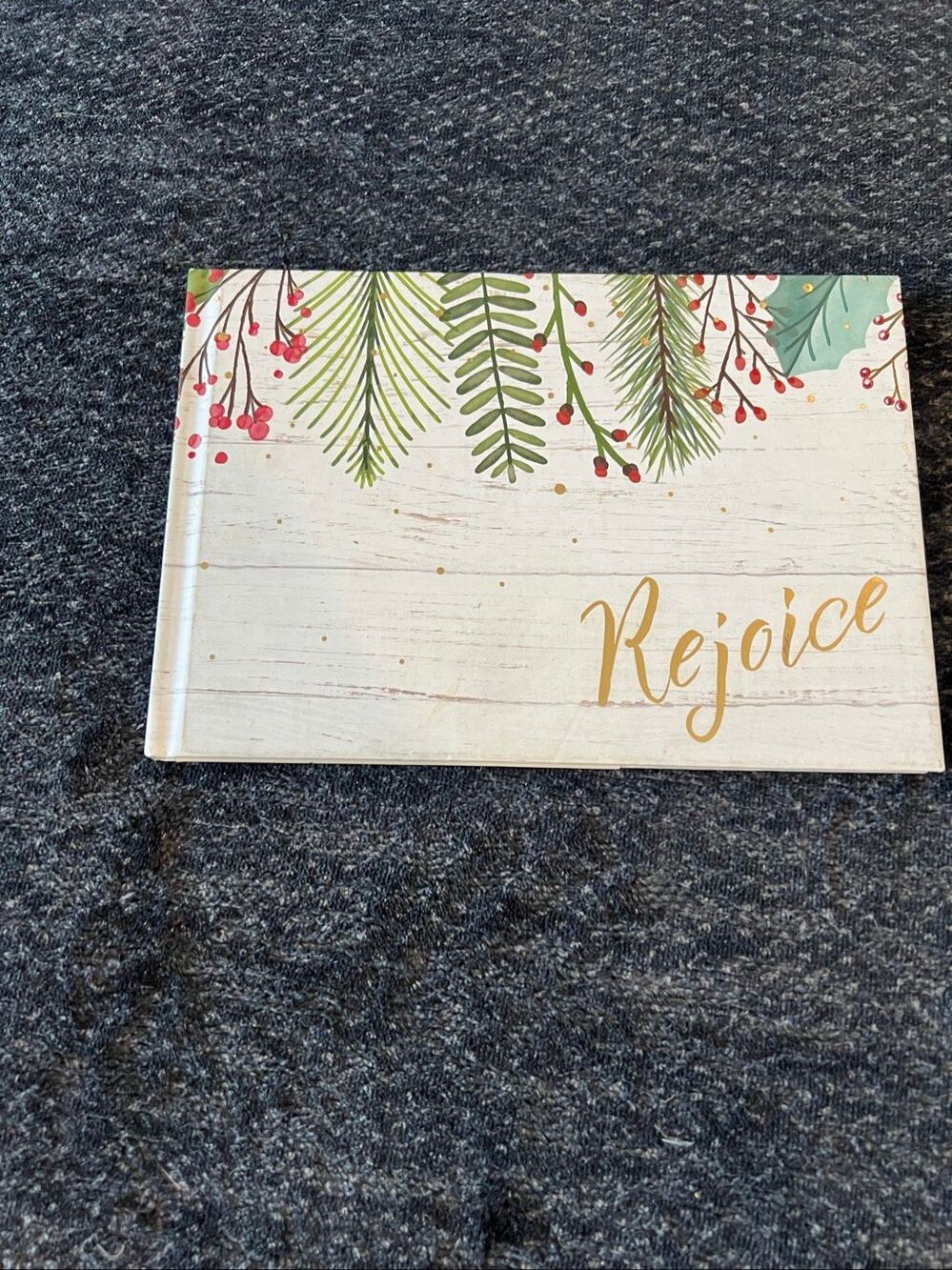 Rejoice Holiday Themed Hardcover Book